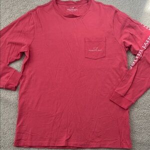 Vineyard Vines Men's Coral Long Sleeve Shirt